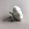White Marigold Knob  Drawer Pulls and Cabinet Knobs