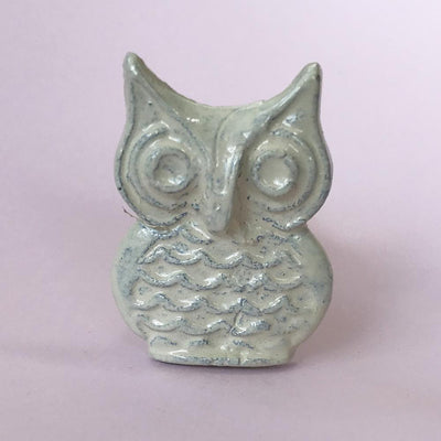Metal Owl Knob White Metal Owl Knob Drawer Pulls and Cabinet Knobs
