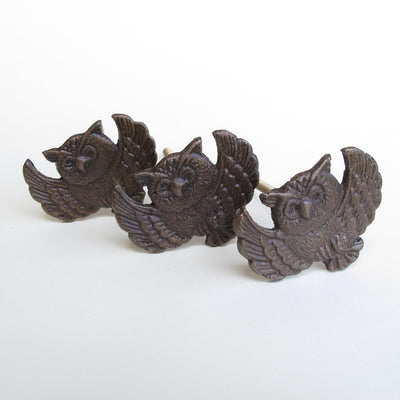Metal Winged Owl Knob  Drawer Pulls and Cabinet Knobs