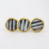 Black and White Striped Mother of Pearl Knob  Drawer Pulls and Cabinet Knobs