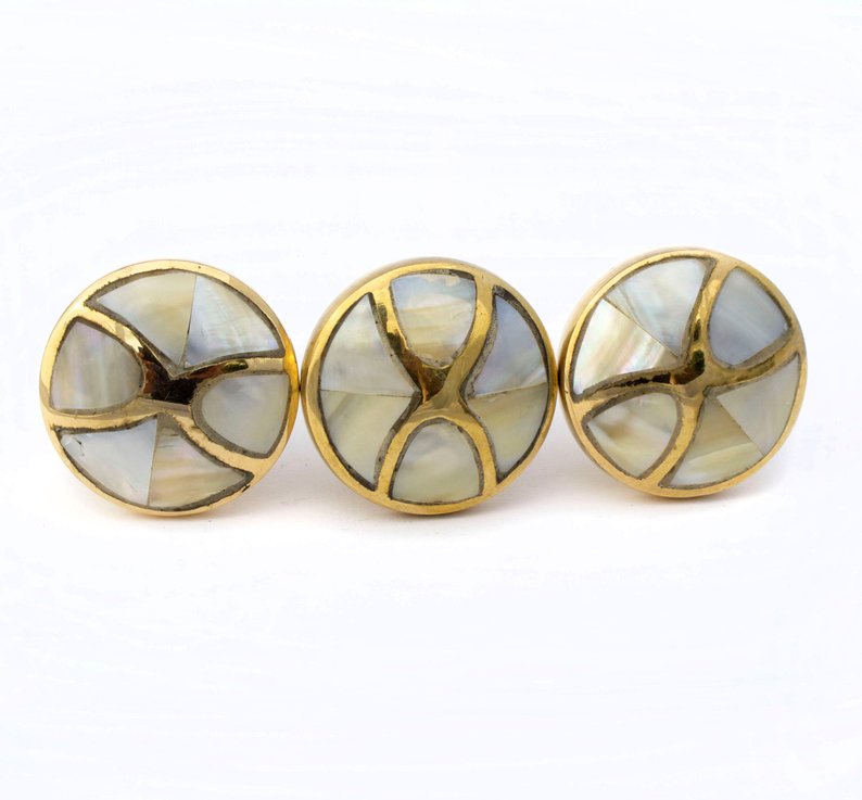 Mother of Pearl Infinity Knob  Drawer Pulls and Cabinet Knobs