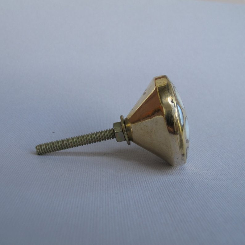 Mother of Pearl Tortoise Shell Knob  Drawer Pulls and Cabinet Knobs