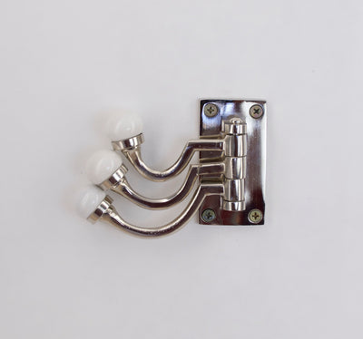 Modern Multi Hook - Silver  Drawer Pulls and Cabinet Knobs