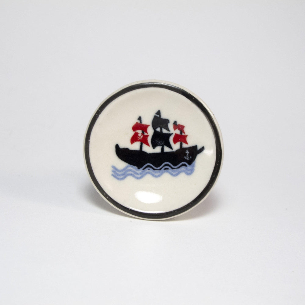 Pirate Ship Knob  Drawer Pulls and Cabinet Knobs