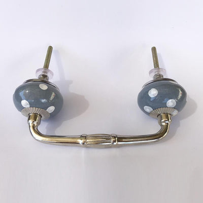 Polkadot Blue Handle  Drawer Pulls and Cabinet Knobs