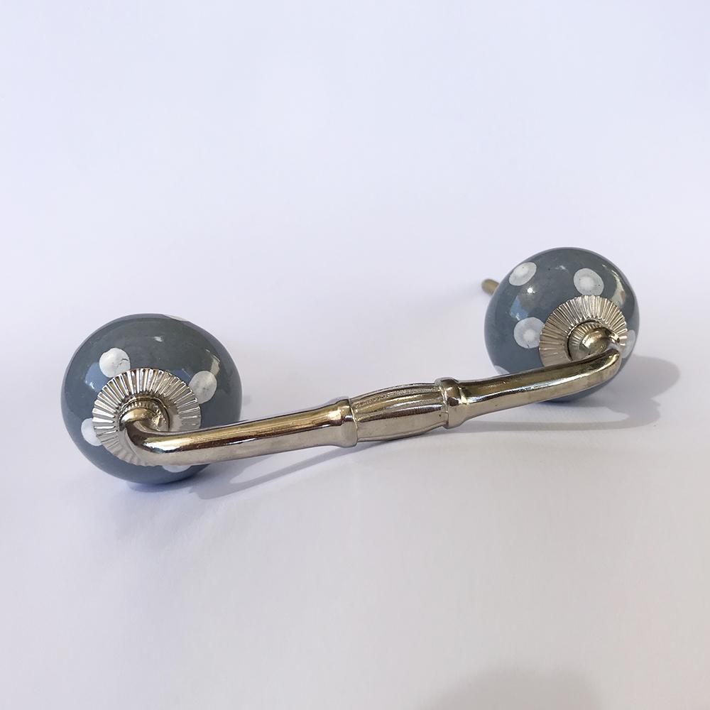 Polkadot Blue Handle  Drawer Pulls and Cabinet Knobs