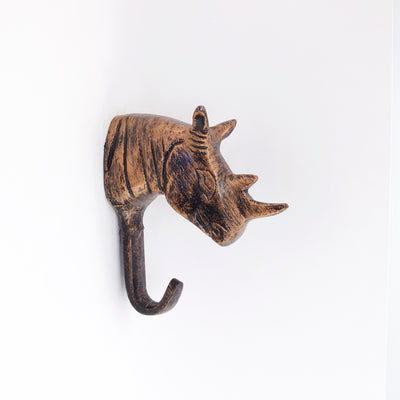 Copper Rhino Wall Hook  Drawer Pulls and Cabinet Knobs