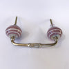 Rose Candy Striped Handle  Drawer Pulls and Cabinet Knobs