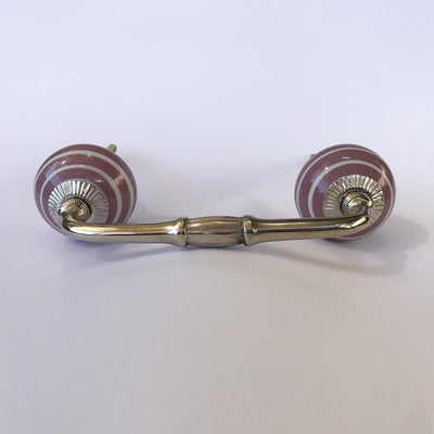 Rose Candy Striped Handle  Drawer Pulls and Cabinet Knobs