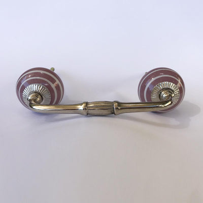 Rose Candy Striped Dresser Handle - Hooks & Knobs Rose Candy Striped Dresser Handle - Hooks & Knobs