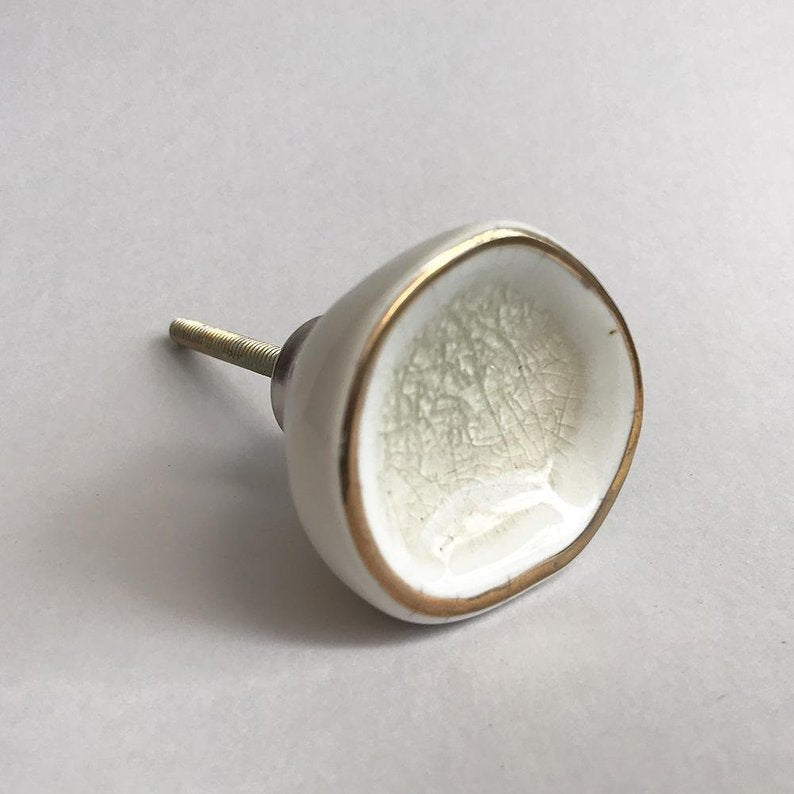 Sea Glass Knob - Creme Sea Glass Knob - Creme