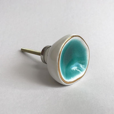 Sea Glass Knob - Turquoise  Drawer Pulls and Cabinet Knobs