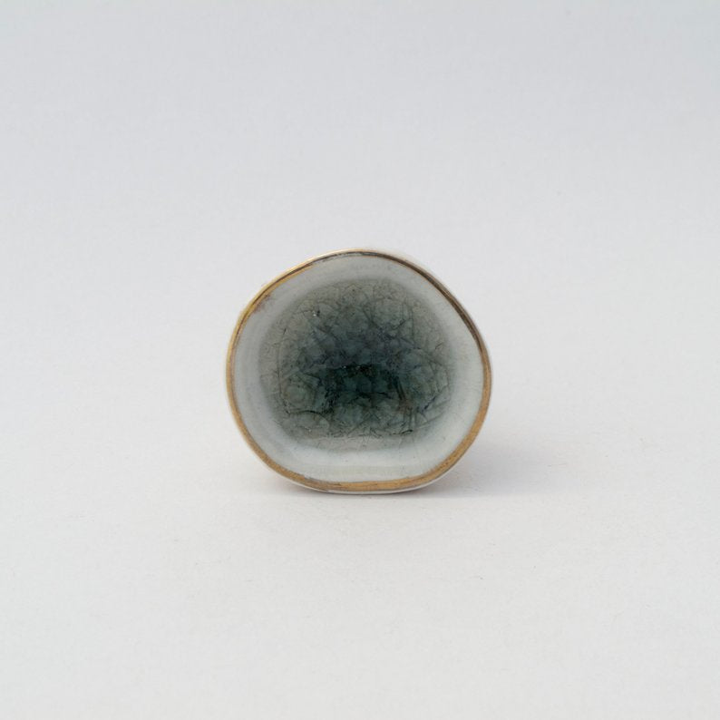 Sea Glass Grey Knob  Drawer Pulls and Cabinet Knobs