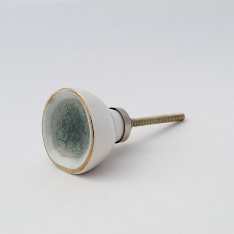 Sea Glass Grey Knob  Drawer Pulls and Cabinet Knobs