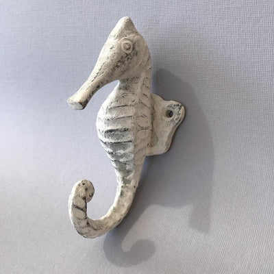 Seahorse Hook - White  Drawer Pulls and Cabinet Knobs