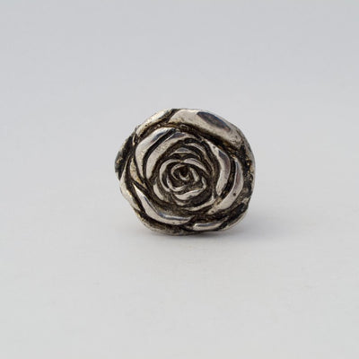 Silver Rose Pull  Drawer Pulls and Cabinet Knobs