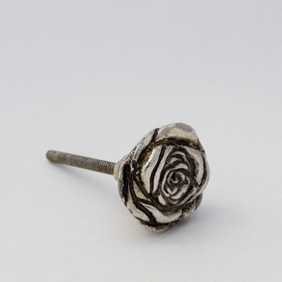 Silver Rose Pull  Drawer Pulls and Cabinet Knobs