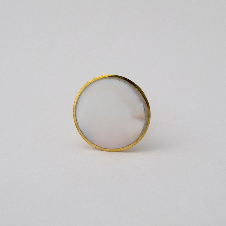 Simple Mother of Pearl Knob  Drawer Pulls and Cabinet Knobs