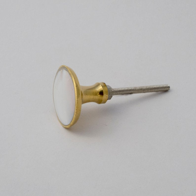 Simple Mother of Pearl Knob  Drawer Pulls and Cabinet Knobs