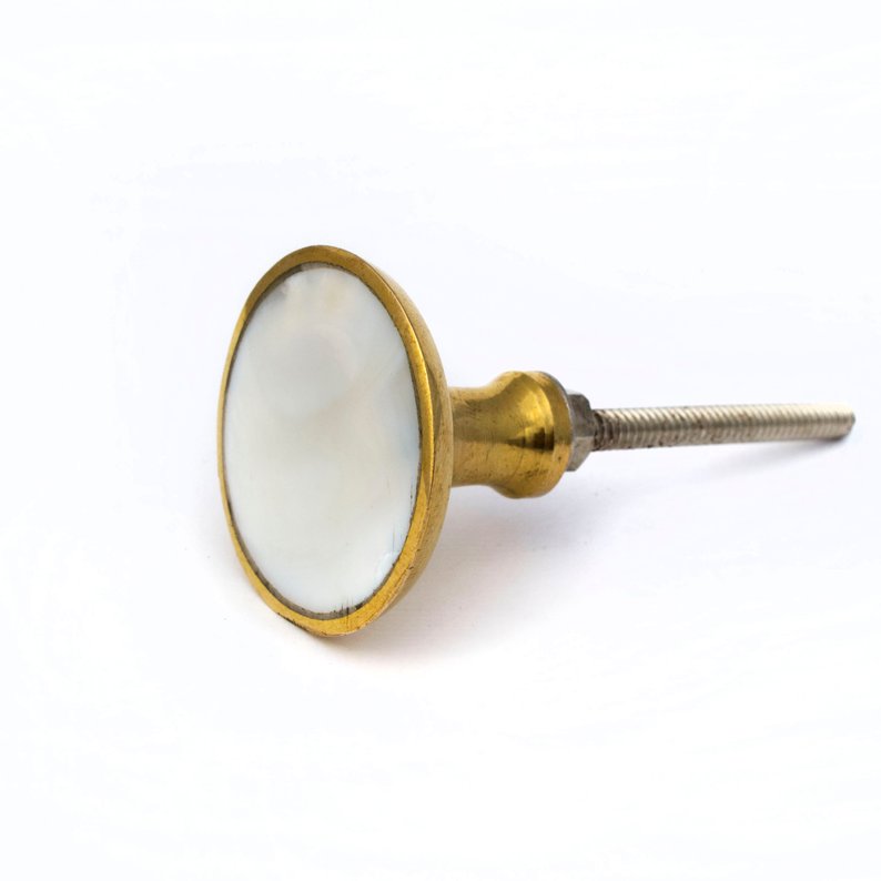 Simple Mother of Pearl Knob  Drawer Pulls and Cabinet Knobs