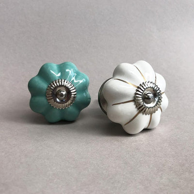 Marigold Knob - Teal  Drawer Pulls and Cabinet Knobs