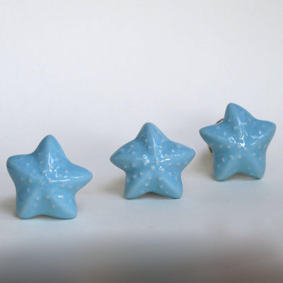 Little Blue Starfish Knob  Drawer Pulls and Cabinet Knobs