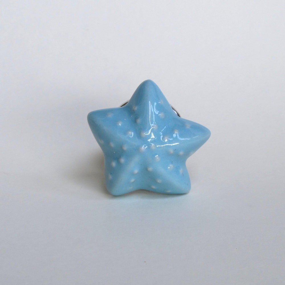 Little Blue Starfish Knob  Drawer Pulls and Cabinet Knobs