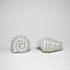 White and Gold Conch Knob  Drawer Pulls and Cabinet Knobs