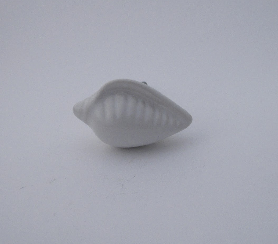 White Conch Knob  Drawer Pulls and Cabinet Knobs