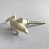 White Metal Crocodile Knob  Drawer Pulls and Cabinet Knobs
