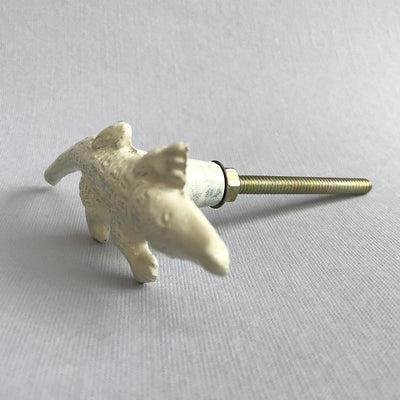 White Metal Crocodile Knob  Drawer Pulls and Cabinet Knobs