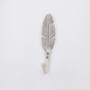 Boho Feather Hook - White  Drawer Pulls and Cabinet Knobs
