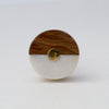 Wood + Gold Geo Knob  Drawer Pulls and Cabinet Knobs